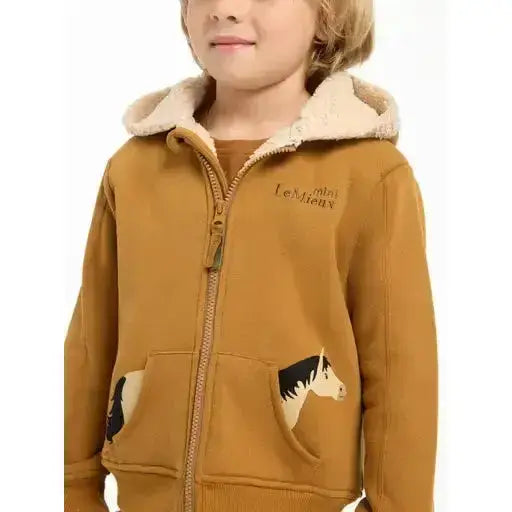 Lemieux Mini Charlie Lined Hoodie Ginger-Hoodies-Lemieux-5-6 years-Ginger-Horsey Shopping