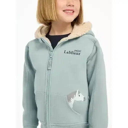 Lemieux Mini Charlie Lined Hoodie Glacier-Hoodies-Lemieux-5-6 years-Glacier-Horsey Shopping