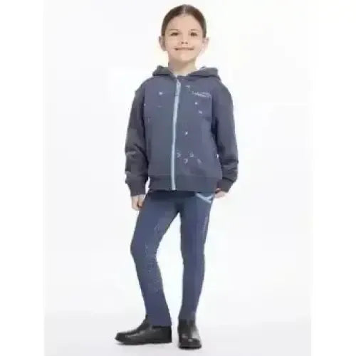 Lemieux Mini Charlie Zip Through Dusk Blue-Hoodies-Lemieux-Dusk Blue-3-4 years-Horsey Shopping
