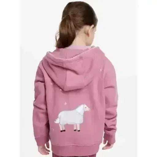 Lemieux Mini Charlie Zip Through Peony-Hoodies-Lemieux-Peony-3-4 years-Horsey Shopping