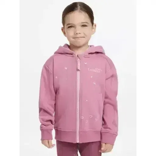 Lemieux Mini Charlie Zip Through Peony-Hoodies-Lemieux-Peony-3-4 years-Horsey Shopping