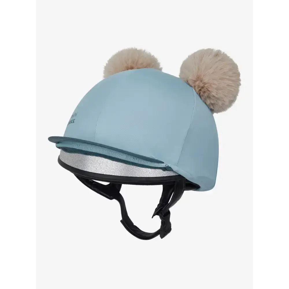 Lemieux Mini Double Pom Hat Silk Glacier-Hat Silks-Lemieux-Glacier-Horsey Shopping