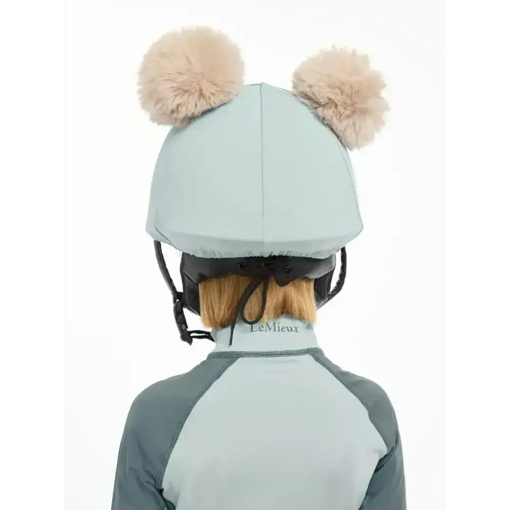 Lemieux Mini Double Pom Hat Silk Glacier-Hat Silks-Lemieux-Glacier-Horsey Shopping