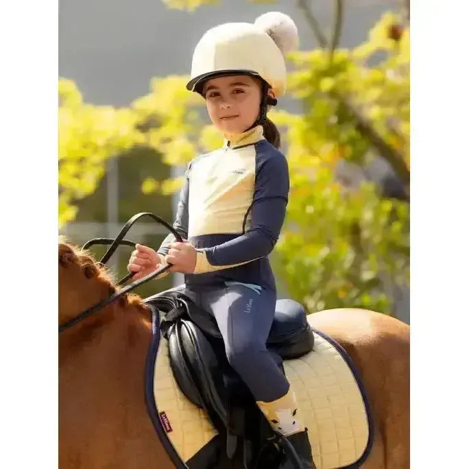 Lemieux Mini Double Pom Hat Silk Mimosa-Hat Silks-Lemieux-Mimosa-One Size-Horsey Shopping
