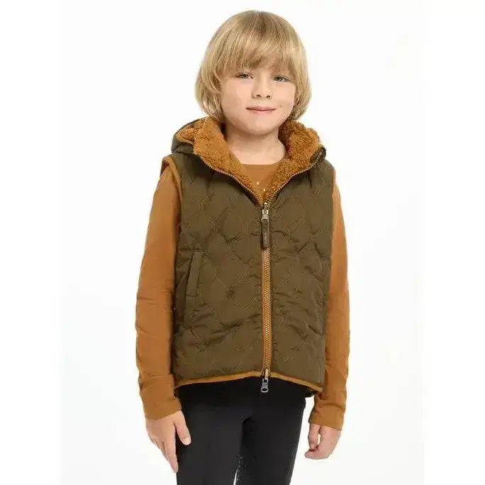 Lemieux Mini Elsie Reversible Gilet Alpine-Gilets & Bodywarmers-Lemieux-5-6 years-Alpine-Horsey Shopping
