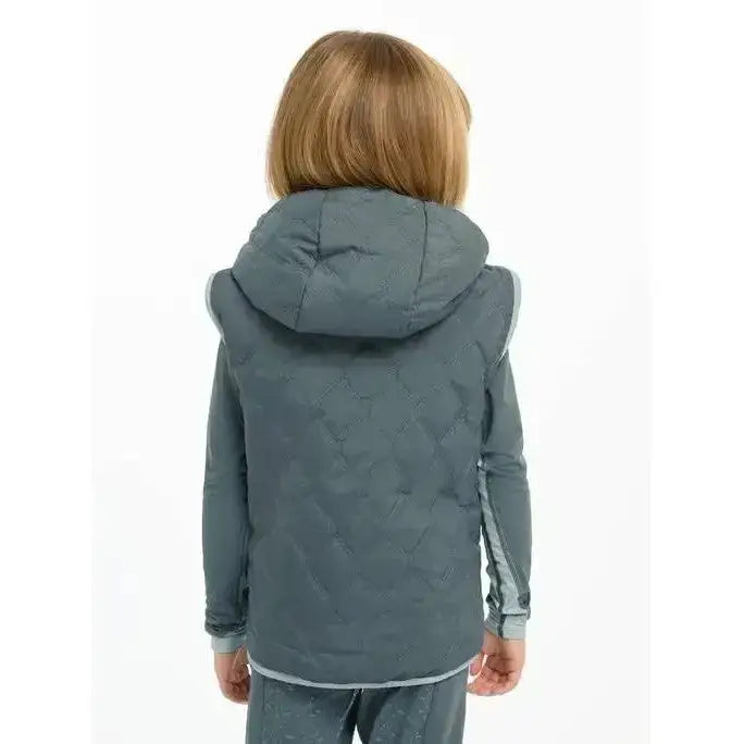Lemieux Mini Elsie Reversible Gilet Petrol-Gilets & Bodywarmers-Lemieux-3-4 years-Petrol-Horsey Shopping