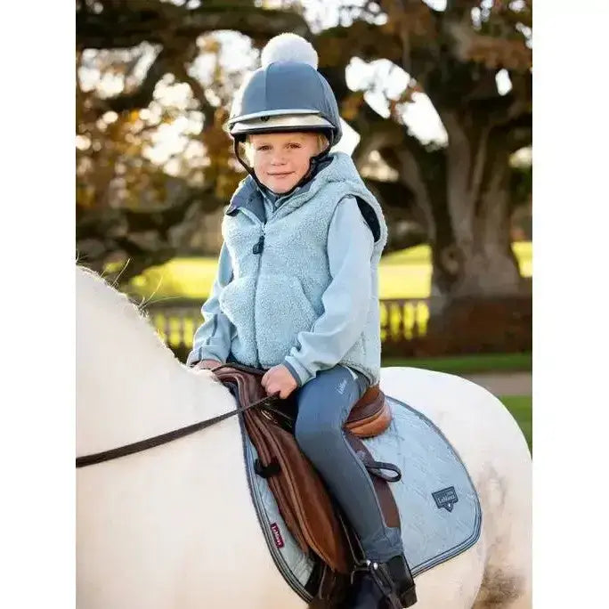 Lemieux Mini Elsie Reversible Gilet Petrol-Gilets & Bodywarmers-Lemieux-3-4 years-Petrol-Horsey Shopping
