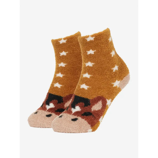Lemieux Mini Fluffy Character Socks Chancer-Riding Socks-Lemieux-UK Child Shoe 6-8-Chancer Socks-Horsey Shopping