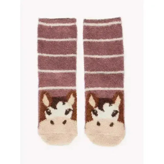 Lemieux Mini Fluffy Character Socks Duke-Riding Socks-Lemieux-Duke-UK Child Shoe 13-3-Horsey Shopping