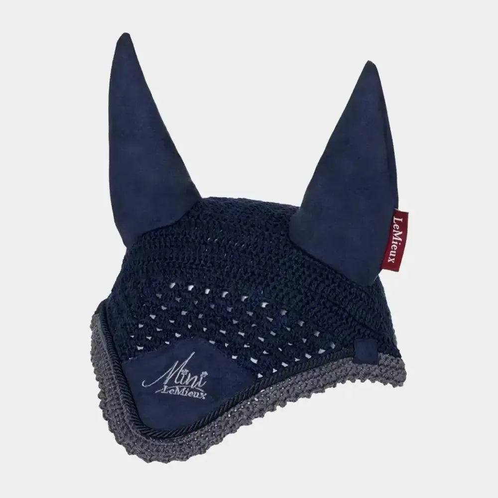 Lemieux Mini Fly Hood Indigo-Horse Ear Bonnets-Lemieux-Mini-Horsey Shopping
