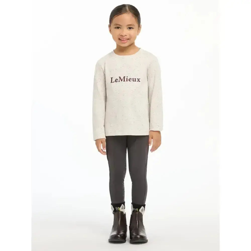 Lemieux Mini Jessie Long Sleeve Top Ecru/Nep-Base Layers-Lemieux-3-4 years-Misc-Horsey Shopping