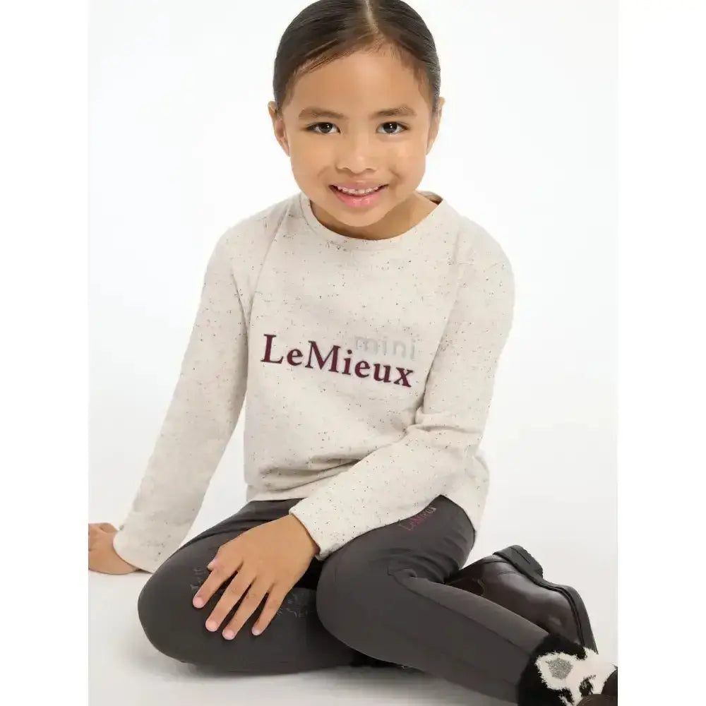 Lemieux Mini Jessie Long Sleeve Top Ecru/Nep-Base Layers-Lemieux-3-4 years-Misc-Horsey Shopping