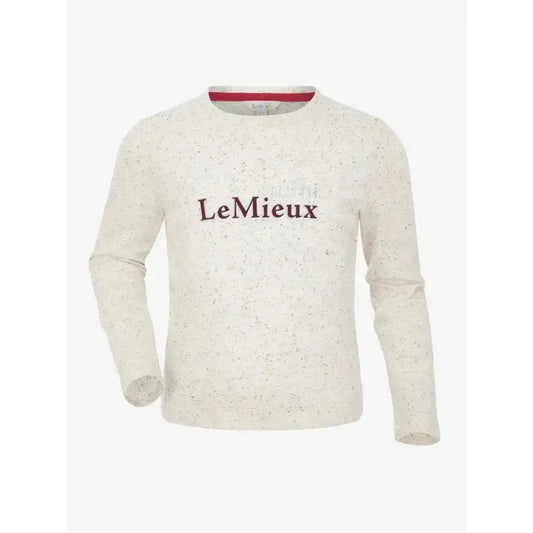 Lemieux Mini Jessie Long Sleeve Top Ecru/Nep-Base Layers-Lemieux-3-4 years-Misc-Horsey Shopping