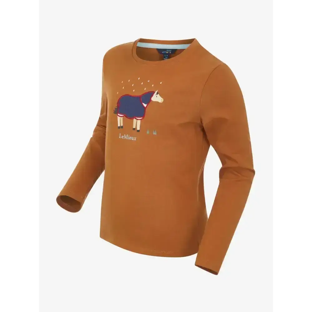 Lemieux Mini Jessie Long Sleeve Top Ginger-Base Layers-Lemieux-3-4 years-Ginger-Horsey Shopping