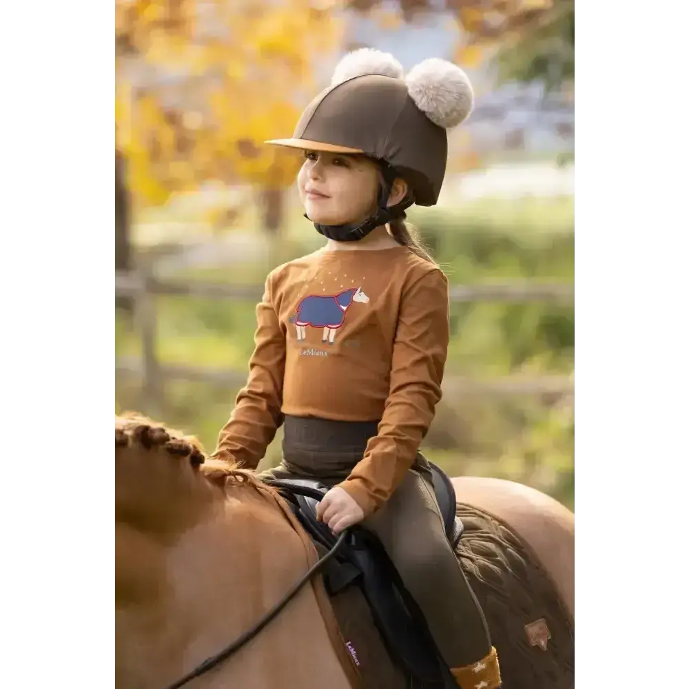 Lemieux Mini Jessie Long Sleeve Top Ginger-Base Layers-Lemieux-3-4 years-Ginger-Horsey Shopping