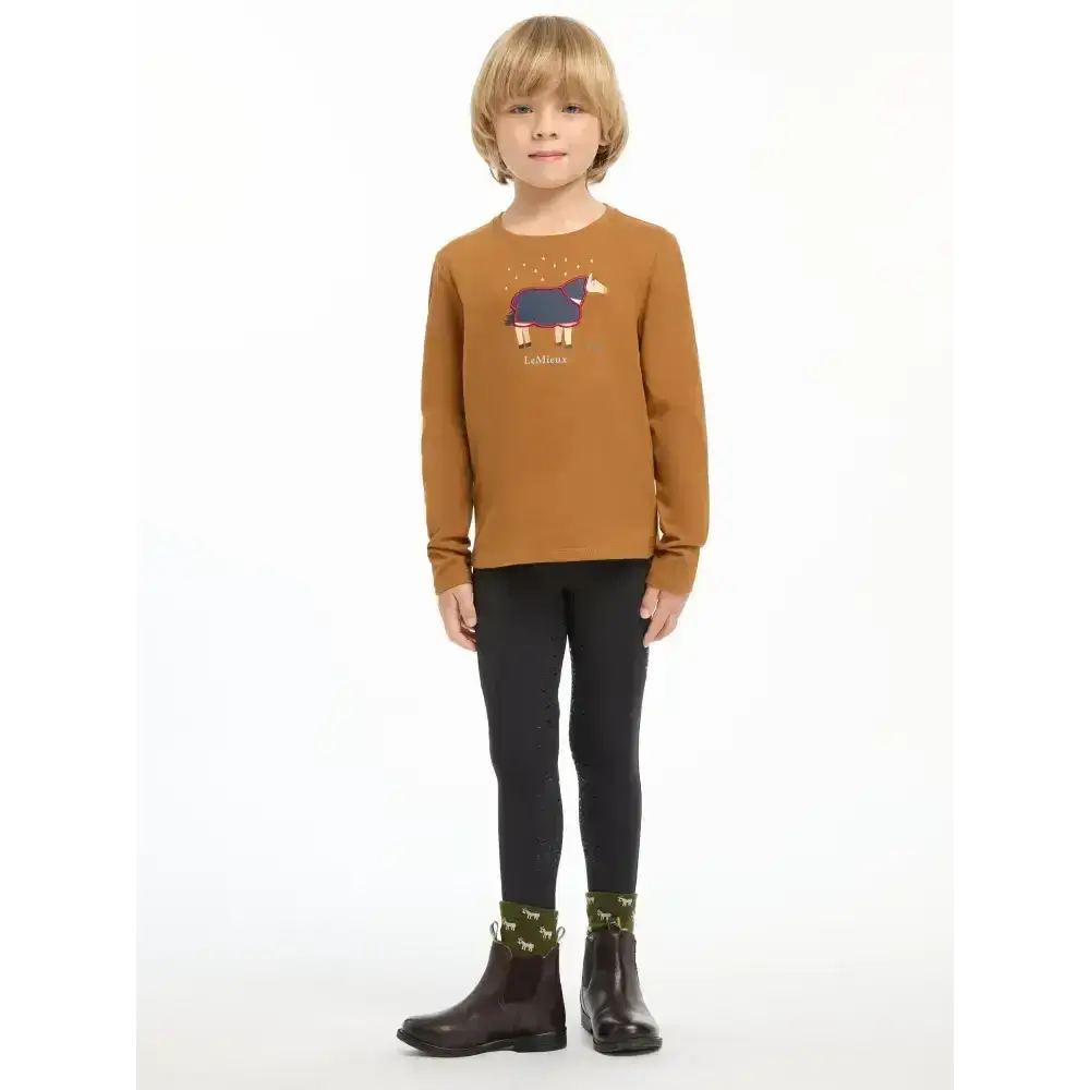 Lemieux Mini Jessie Long Sleeve Top Ginger-Base Layers-Lemieux-3-4 years-Ginger-Horsey Shopping