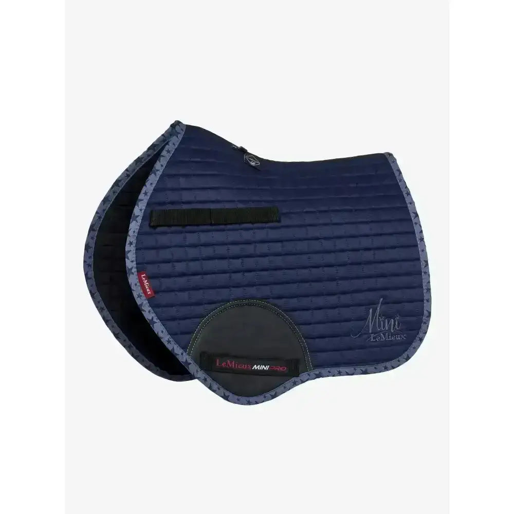Lemieux Mini Jump Suede Square Indigo-Saddle Pads-Lemieux-Horsey Shopping