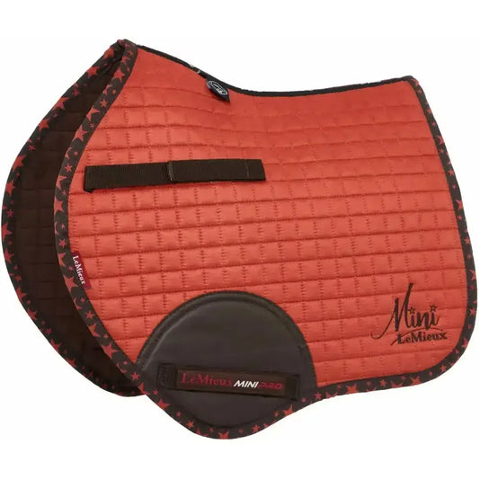Lemieux Mini Jump Suede Square Sienna-Saddle Pads-Lemieux-Horsey Shopping
