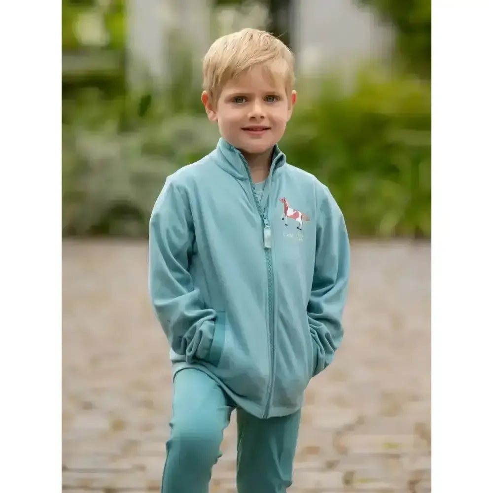 Lemieux Mini Mari Micro Fleece Aqua-Jumpers-Lemieux-Aqua-3-4 years-Horsey Shopping