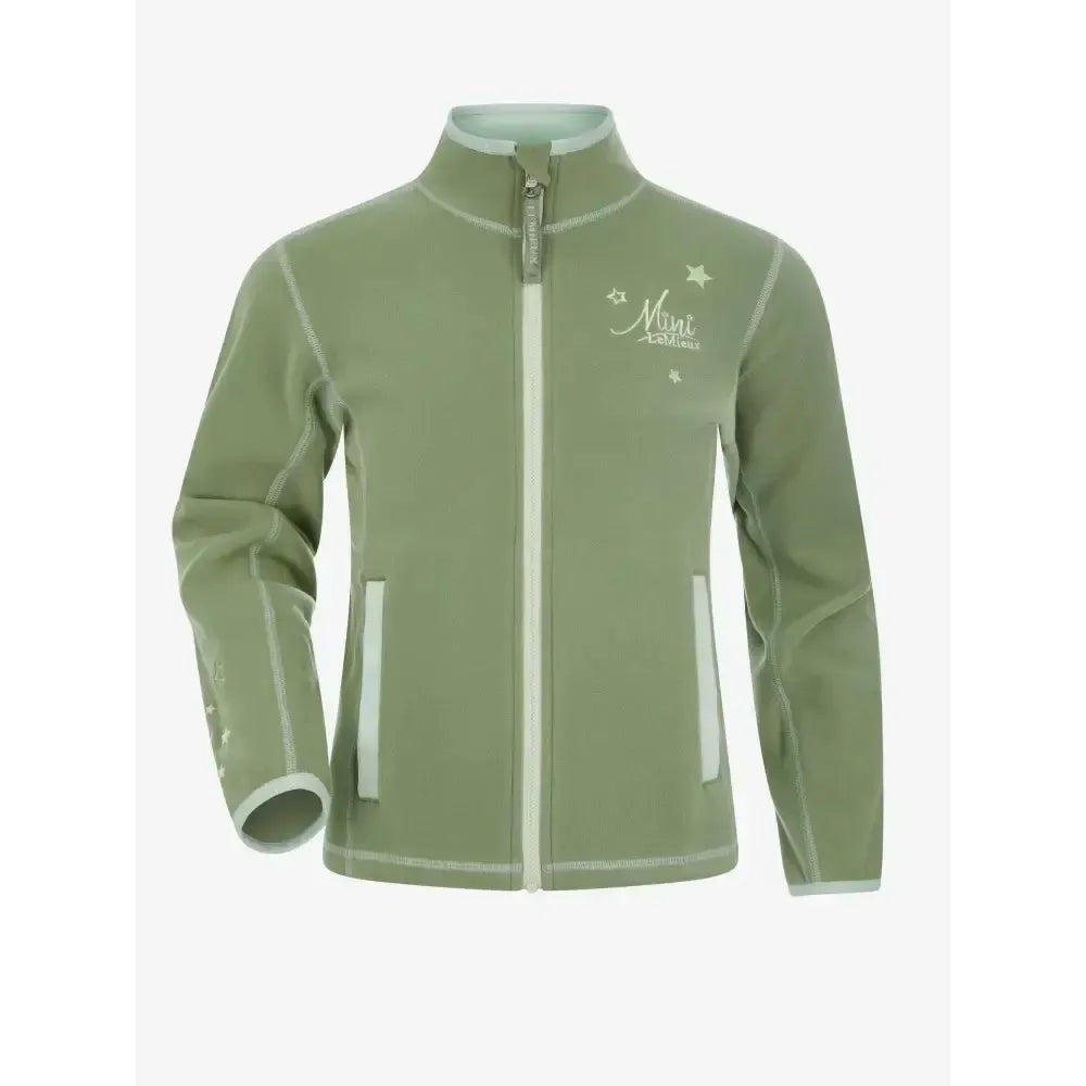 Lemieux Mini Mari Zip Through Thyme-Fleece Tops-Lemieux-3-4 Years-Horsey Shopping