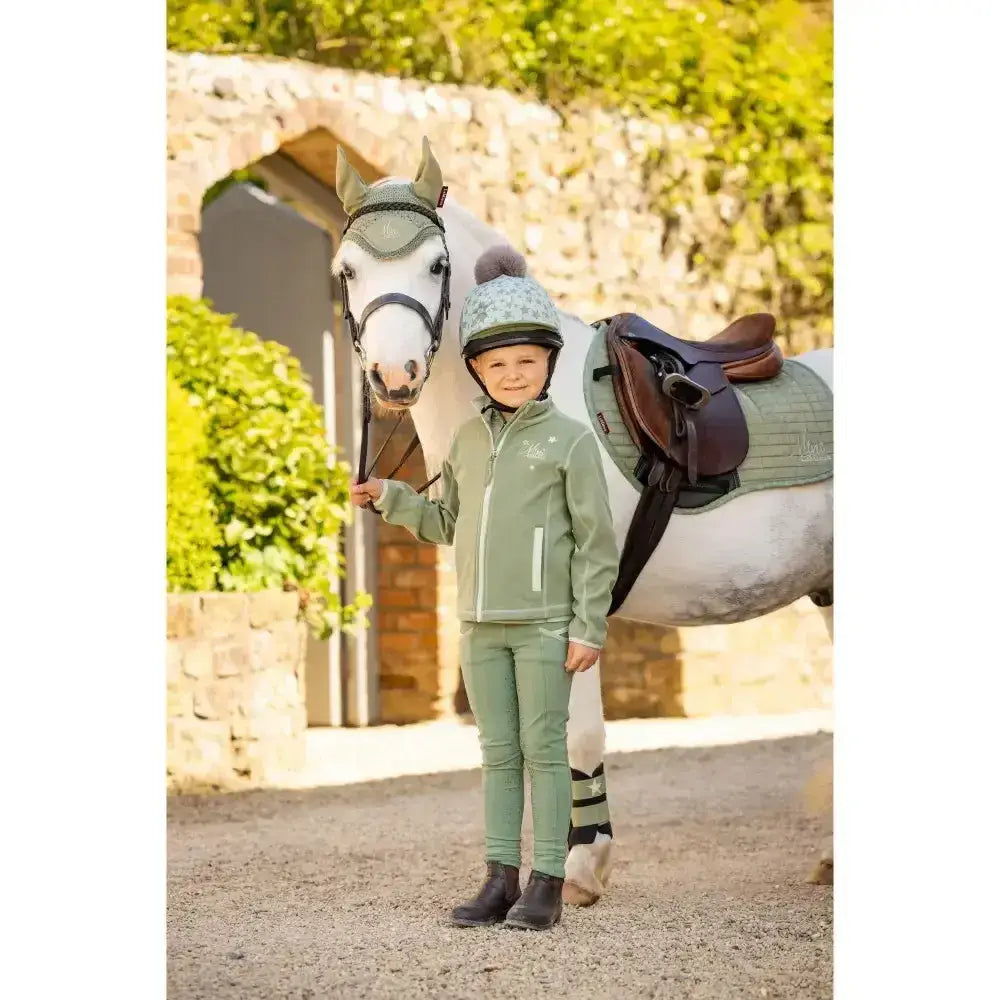 Lemieux Mini Mari Zip Through Thyme-Fleece Tops-Lemieux-3-4 Years-Horsey Shopping