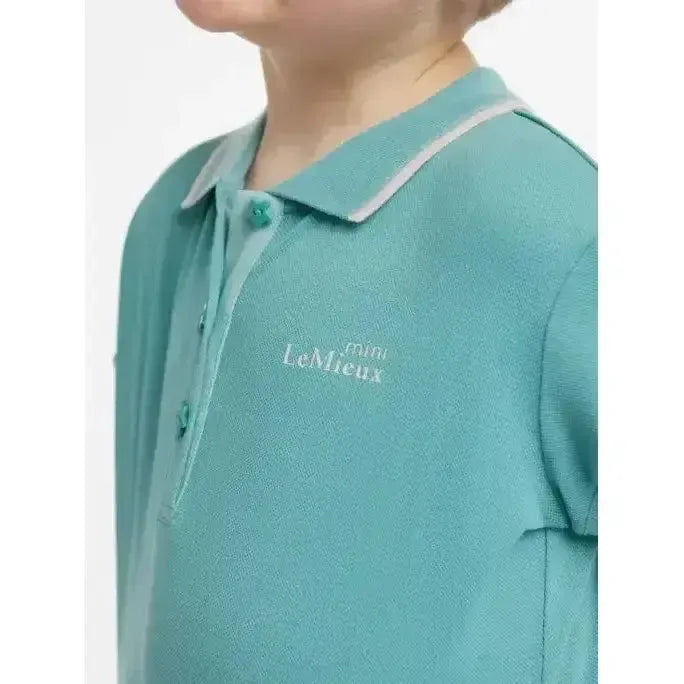 Lemieux Mini Polo Shirt Lagoon-Polo Shirts-Lemieux-Lagoon-3-4 years-Horsey Shopping