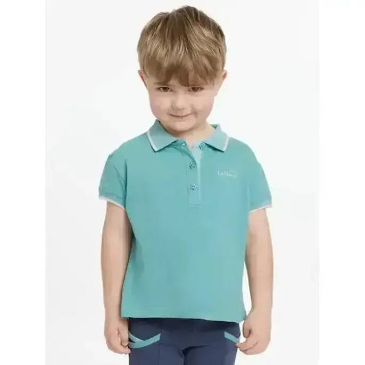 Lemieux Mini Polo Shirt Lagoon-Polo Shirts-Lemieux-Lagoon-3-4 years-Horsey Shopping
