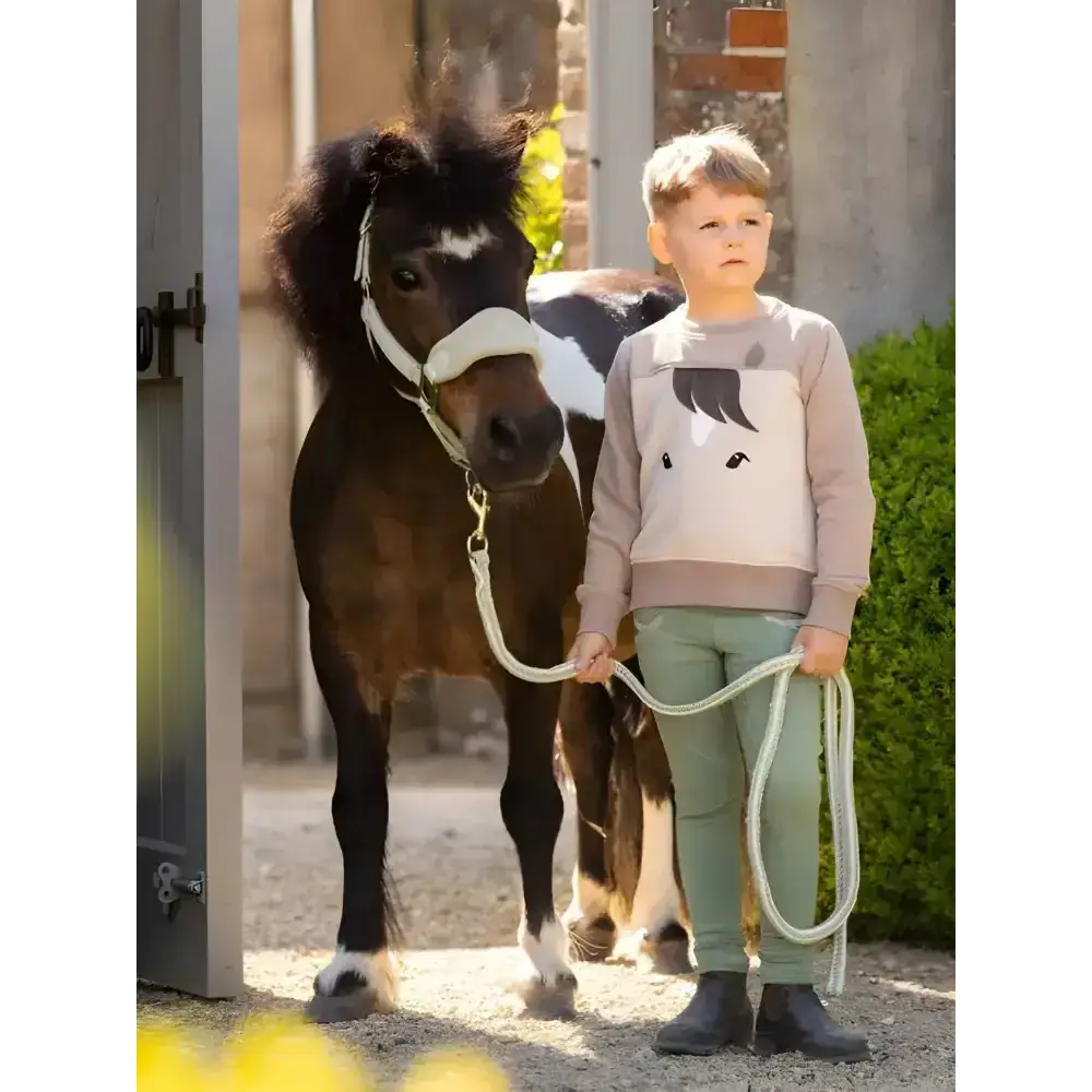Lemieux Mini Pony Sweatshirt Stone-Jumpers-Lemieux-5-6 Years-Horsey Shopping