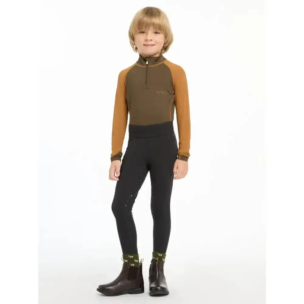 Lemieux Mini Pull Ons Black-Riding Tights-Lemieux-3-4 years-Black-Horsey Shopping