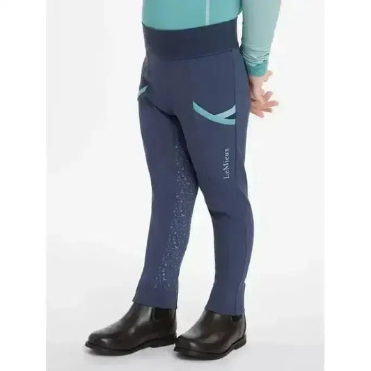 Lemieux Mini Pull Ons Dusk Blue-Riding Tights-Lemieux-Dusk Blue-3-4 years-Horsey Shopping