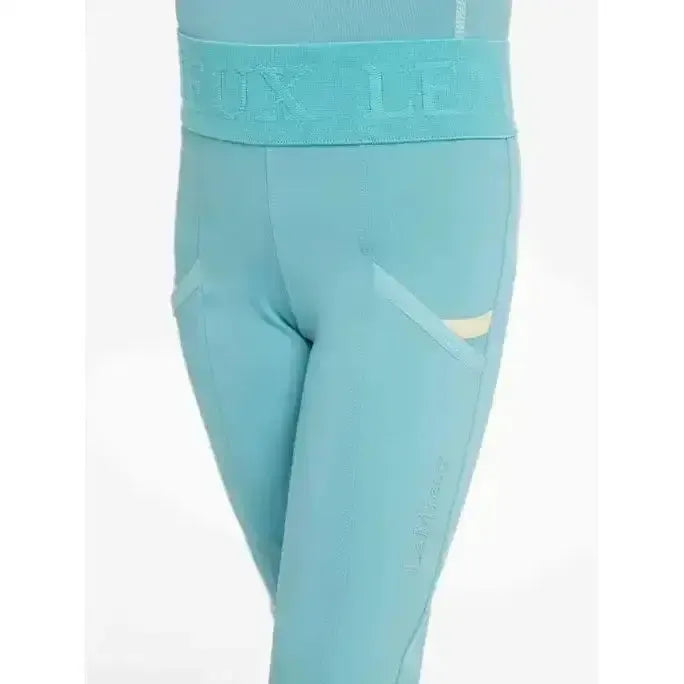Lemieux Mini Pull Ons Lagoon-Riding Tights-Lemieux-Lagoon-3-4 years-Horsey Shopping