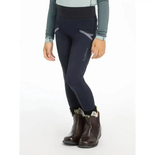 Lemieux Mini Pull Ons Navy-Riding Tights-Lemieux-3-4 years-Indigo-Horsey Shopping