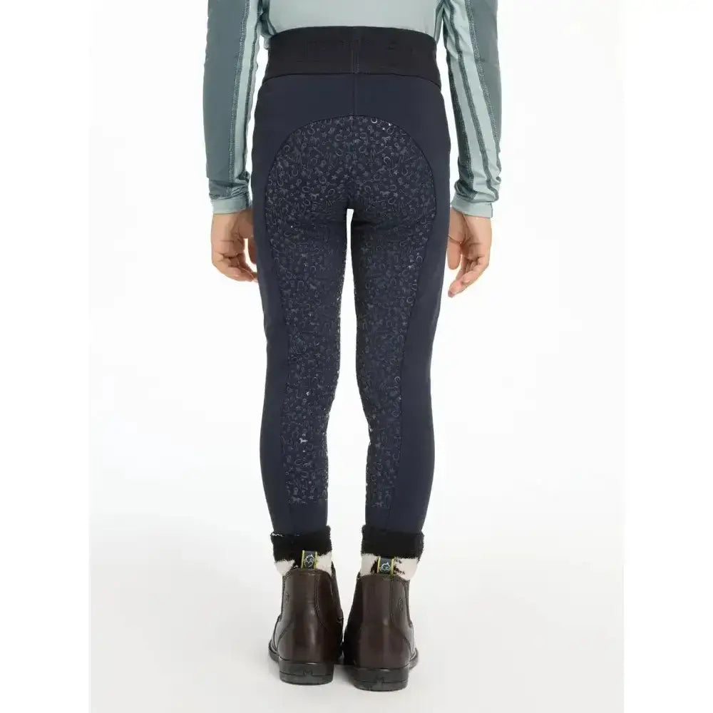 Lemieux Mini Pull Ons Navy-Riding Tights-Lemieux-3-4 years-Indigo-Horsey Shopping