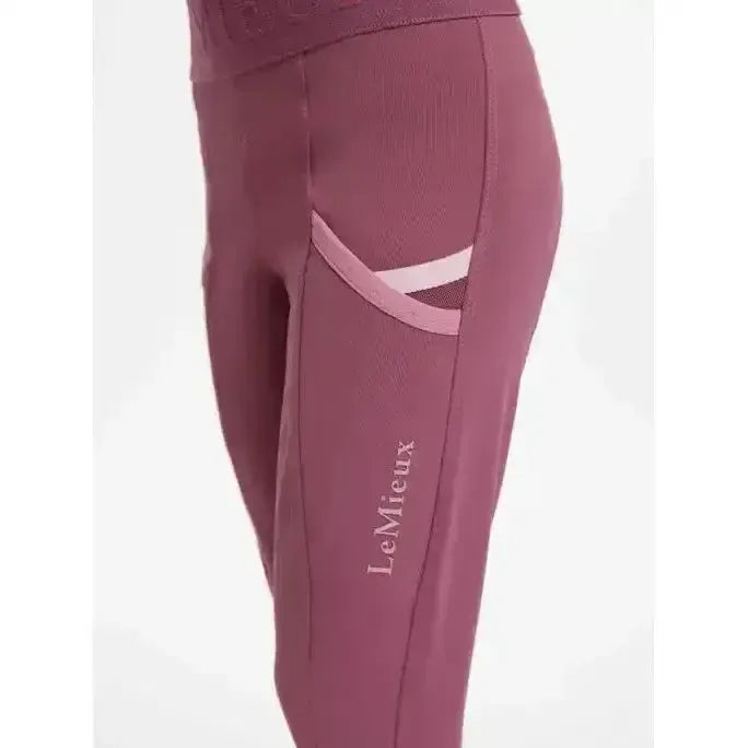 Lemieux Mini Pull Ons Rosewood-Riding Tights-Lemieux-Rosewood-7-8 years-Horsey Shopping