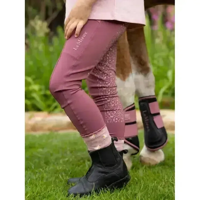 Lemieux Mini Pull Ons Rosewood-Riding Tights-Lemieux-Rosewood-7-8 years-Horsey Shopping