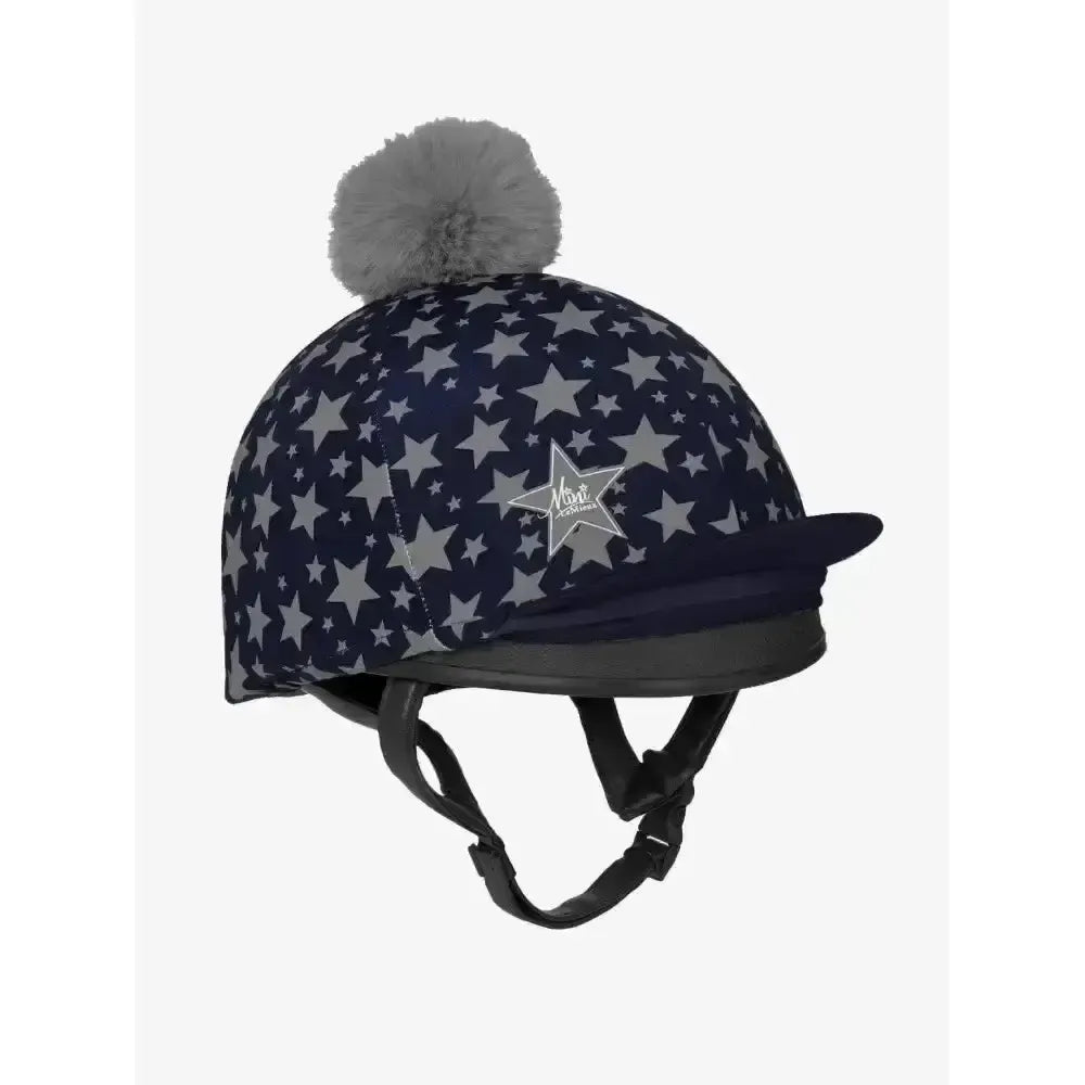 Lemieux Mini Reflective Pom Hat Silk-Hat Silks-Lemieux-Indigo-Horsey Shopping