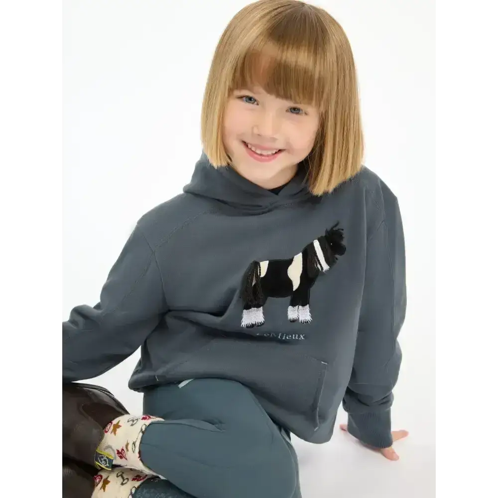Lemieux Mini Romi Hoodie Petrol-Hoodies-Lemieux-5-6 years-Horsey Shopping