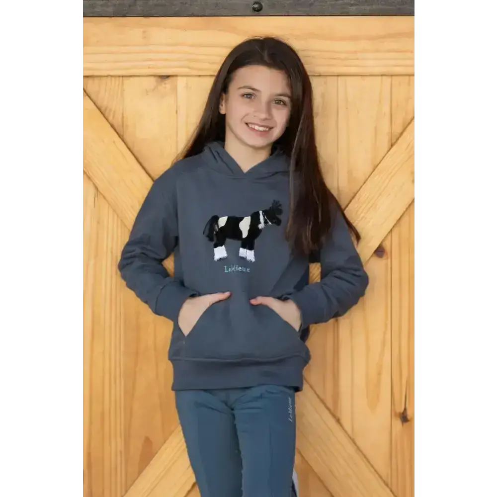 Lemieux Mini Romi Hoodie Petrol-Hoodies-Lemieux-5-6 years-Horsey Shopping