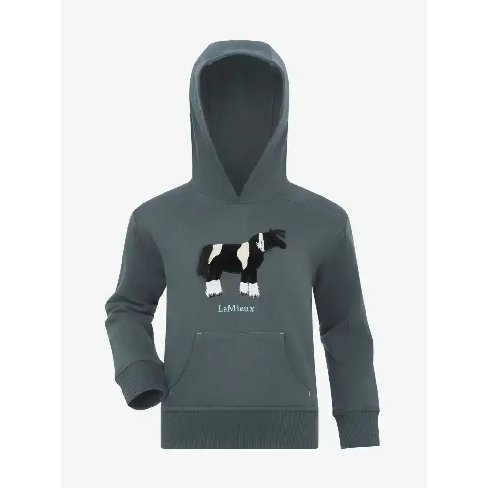 Lemieux Mini Romi Hoodie Petrol-Hoodies-Lemieux-5-6 years-Horsey Shopping