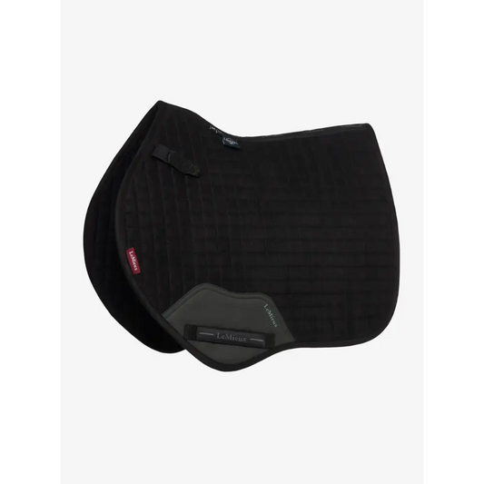 Lemieux Mini Suede Close Contact Square Black-Saddle Pads-Lemieux-Black-X-Small-Horsey Shopping