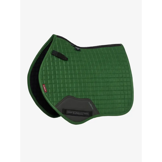 Lemieux Mini Suede Close Contact Square Hunter Green-Saddle Pads-Lemieux-Hunter Green-X-Small-Horsey Shopping
