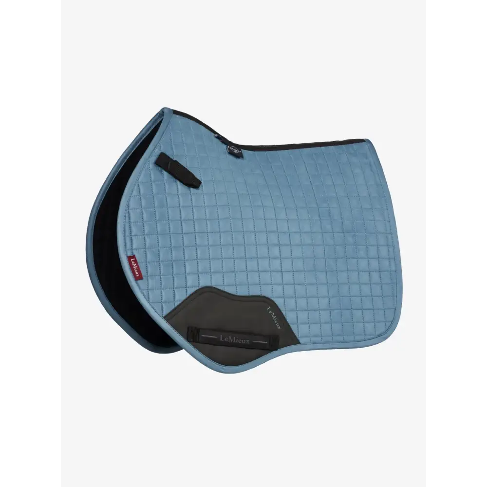 Lemieux Mini Suede Close Contact Square Ice Blue-Saddle Pads-Lemieux-Ice Blue-X-Small-Horsey Shopping