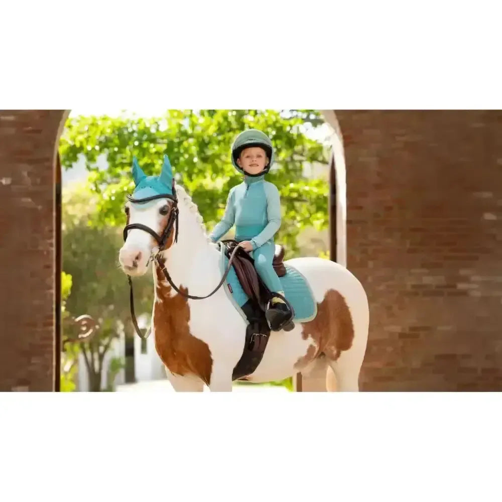 Lemieux Mini Suede Close Contact Square Lagoon-Saddle Pads-Lemieux-Lagoon-X-Small-Horsey Shopping