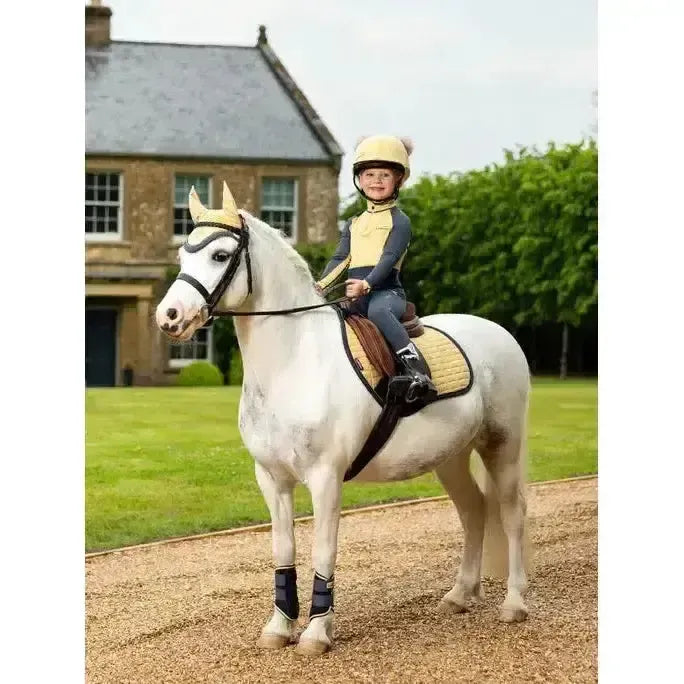 Lemieux Mini Suede Close Contact Square Mimosa-Saddle Pads-Lemieux-Mimosa-X-Small-Horsey Shopping