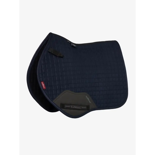 Lemieux Mini Suede Close Contact Square Navy-Saddle Pads-Lemieux-Navy-X-Small-Horsey Shopping