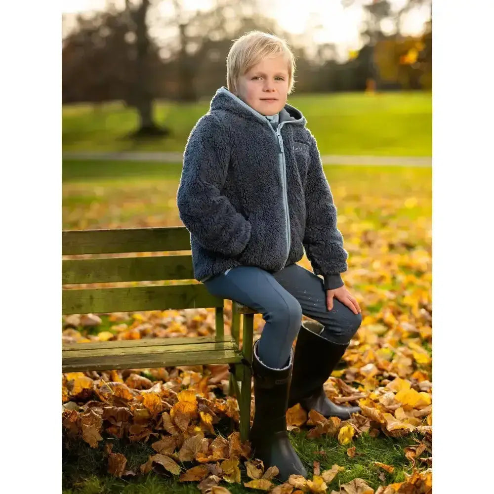 Lemieux Mini Teagan Fleece Petrol-Hoodies-Lemieux-5-6 years-Petrol-Horsey Shopping
