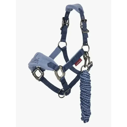 Lemieux Mini Vogue Headcollar & Leadrope Indigo-Headcollar Sets-Lemieux-Horsey Shopping