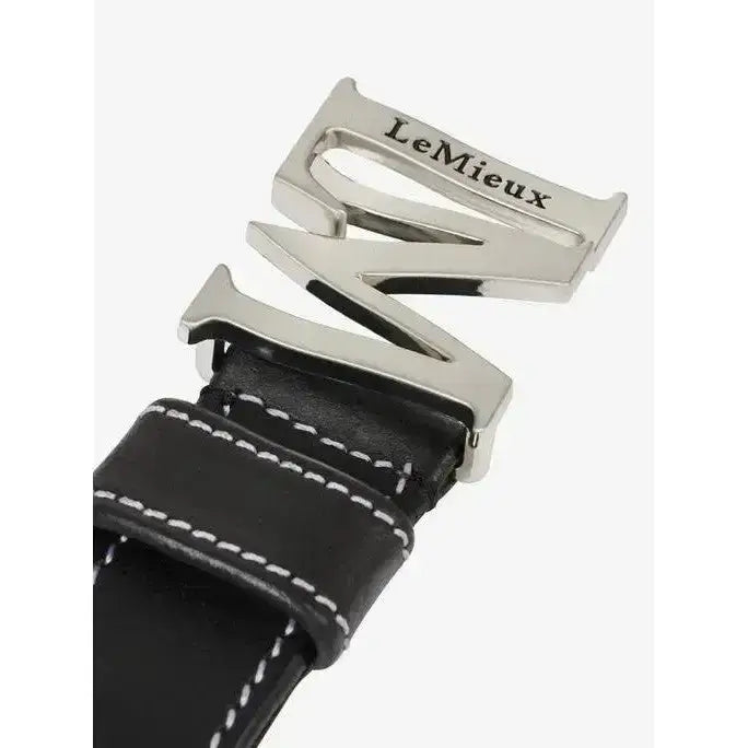 Lemieux Monogram Belt Black-Belts-Lemieux-X-Small-Black-Horsey Shopping