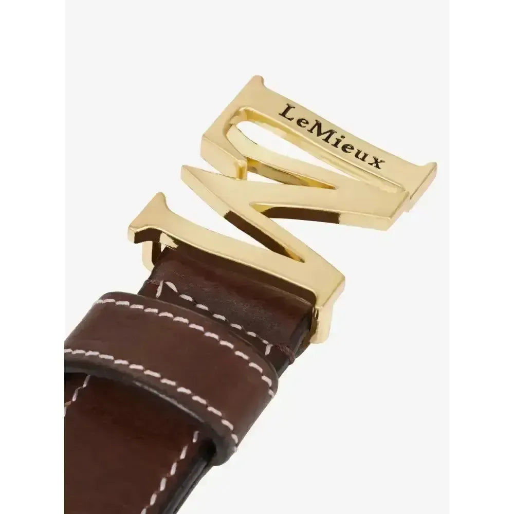 Lemieux Monogram Belt Brown-Belts-Lemieux-X Small-Horsey Shopping