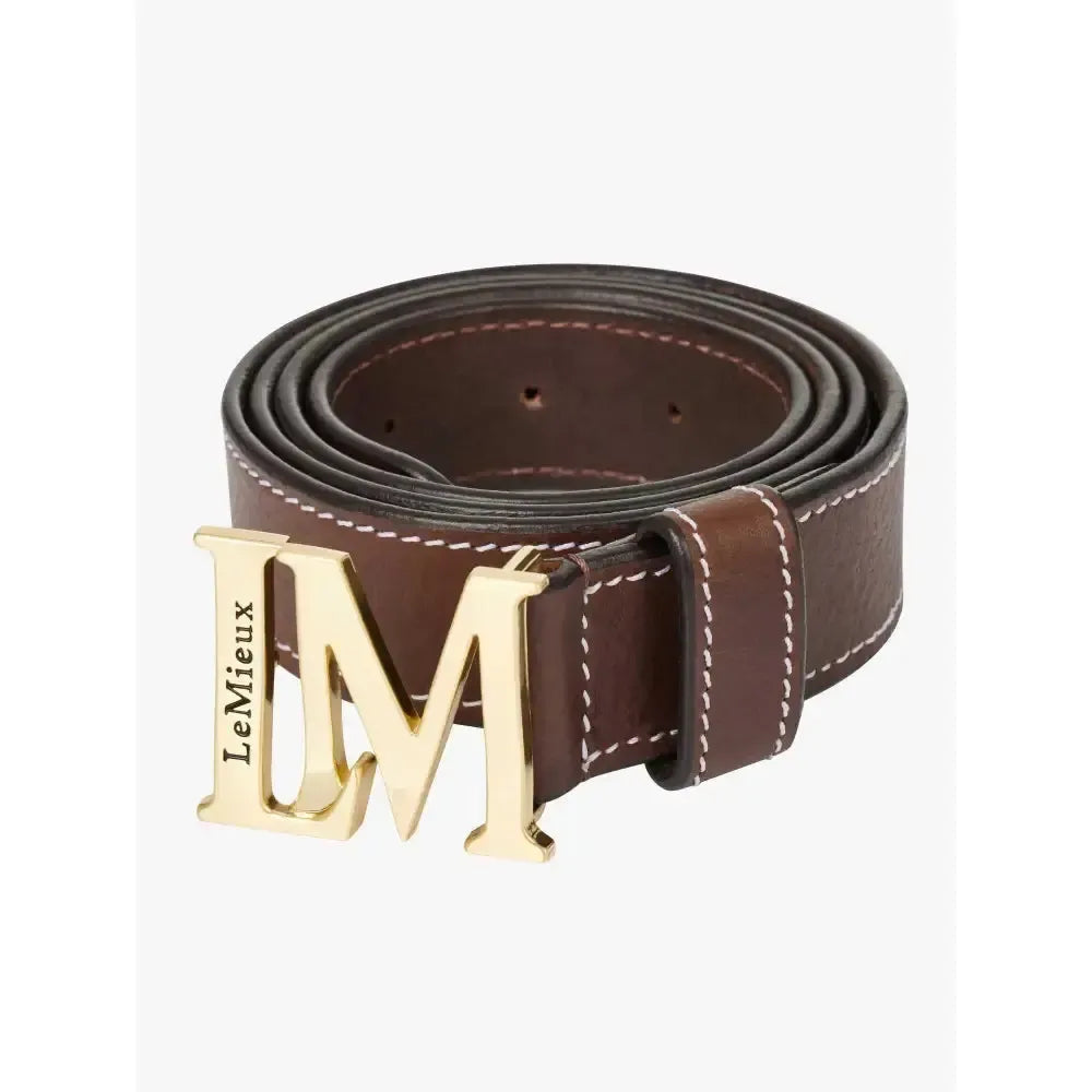 Lemieux Monogram Belt Brown-Belts-Lemieux-X Small-Horsey Shopping